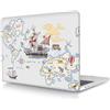 HLAAJJX Custodia Compatibile con Macbook 12 pollici 2017 2016 2015 con display Retina A1534, Case Rigida Protettivo Plastica Copertina, Mappa del mondo