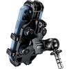 BRCOVAN Supporto per cellulare per manubrio della forcella della moto, con antivibrazioni, regolabile, resistente, adatto per tubi da 12 mm a 25,4 mm di diametro, compatibile con smartphone da 5,4 a
