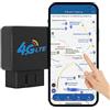 Zeerkeer OBD Localizzatore GPS 4G, Monitoraggio in Tempo Reale/Geo-Fence Allarmi/App Gratuita, Sistema di Allarme per Auto, Plug&Play