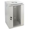 HMF 63309-07 Armadio rack 10 pollici, Armadio di rete | 9 U | Completamente Assemblato | 31,2 x 30 x 48,3 cm | grigio chiaro