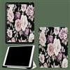 UOMSKTY Custodia per iPad 10,2 Pollici,2021/2020/2019 Modello,9/8/7 Generazione,Sottile Leggero Smart Cover Tri-fold Supporto Cover con Auto Svegliati/Sonno Acquerello Peonia Fiori Floreale