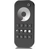 LEDLUX Telecomando RF 2.4GHz, Radiocomando Dimmer Con Disco Touch Per 4 Zone, Slim e Magnetico, Compatibile Con Alimentatore Skydance