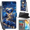 PHINIENLAND Cover per Honor X50 5G / X9b Case PU Pelle Custodia [Kickstand] [Chiusura magnetica] [Slot per Schede], Portafoglio Flip Custodia per Honor Magic 6 Lite,Rose blu