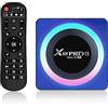 X88 Pro 13 Android 13.0 TV Box, acrilico 4 GB RAM 64 GB ROM RK3528 Quad-Core WiFi6 Dual Band 2.4G/5.8G Ethernet 1000M BT5.0 8K HDR10+ Ultra HD USB3.0 Smart Home Player, X88PROAC64