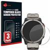 savvies Pellicola Vetro Temperato per Garmin quatix 7X (3 Pezzi) Protezione, Schermo Protettivo, Glass Durezza 9H