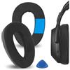 GEEKRIA Cuscinetti auricolari di ricambio con gel rinfrescante Sport Geekria, compatibili con Sennheiser PXC 480/550/550-II, MB660 UC, MB660 MC, cuscinetti per cuffie (Gel Nero)