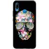 Mixroom - Cover Custodia Case In TPU Silicone Morbida Per SAMSUNG GALAXY A40 Fantasia Teschio Floreale M572