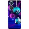 Mixroom - Cover Custodia Back case In TPU Silicone Morbido Per OPPO A18 Fantasia Palline di natale L1129
