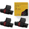 BOEDCN Confezione da 3 nastri di ricambio compatibili per Casio HR-100TM IR-40T calcolatrice rullo inchiostro compatibile con Casio HR-100TM HR-170RC Canon P23-dhv CP13 Sharp EL-1801V sigillato singolarmente