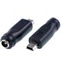 Oiyagai 2 Pcs 5.5mm x 2.1mm DC Spina di Alimentazione Maschio a Mini USB Maschio Caricatore Adattatore Connettore per Cellulare Multimedia Speaker