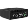 CWWK N150 Mini PC (Aggiornato N100) Firewall con 4 porte 10GbE RJ45 + LAN 2.5GbE, S7 Pro OPNsense Appliance Mini Computer, Micro PC Barebone DDR5 SENZA RAM/SSD, 2-NVMe, USB-C, TF