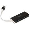 Erisin Hub USB 3.0 a 4 porte, splitter multi hub, hub USB ultra sottile, splitter USB, per MacBook, laptop, PC, unità flash, hard disk mobile
