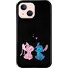 LA CASA DE LAS CARCASAS Custodia per iPhone 13 Mini Ufficiale di Lilo & Stitch con Bacio in Silicone Nero per Proteggere il Tuo Cellulare. Scegli il Tipo di Cover Che Più Ti Piace con Licenza Ufficiale Disney
