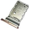 Mainhattan Mobile Porta Scheda Dual SIM per Samsung Galaxy S21 5G (SM-G991B, SM-G991B/DS), Parte di Ricambio Originale, Purpureo