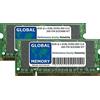 GLOBAL MEMORY Kit di Memoria RAM SODIMM da 8 GB (2 x 4 GB) DDR2 800 MHz PC2-6400 200 Pin Compatibile con Computer Portatili/Notebook