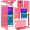 ebestStar - Cover Compatibile con Samsung Note 4 Galaxy N910F Custodia Silicone Portafoglio Gel TPU, Protezione Anti Shock AntiGraffio Antiscivolo +Penna, Rosso [Apparecchio: 153.5x78.6x8.5mm, 5.7'']