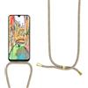 LUMBO Cover Collana per Cellulare Compatibile con Realme GT Master Edition, Custodia Trasparente Silicone con Cordino Necklace Case Protettivo Cover Custodia da Collo Custodia con Cordino,Arcobaleno
