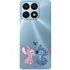LA CASA DE LAS CARCASAS Cover per Huawei Honor X8A Ufficiale Disney Angel & Stitch Kiss per proteggere il tuo telefono cellulare Custodia in silicone flessibile trasparente con licenza ufficiale Lilo & Stitch