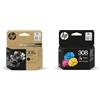 HP 308e Tintenpatrone für Envy 6122e 6532e 6520e 6132e 6530e 6120e 6110e 6558e 6110e 6130e All-in-One-Drucker (hohe Kapazität), Schwarz und Farbe 308
