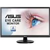 ASUS VA249HE 24 (23.8) Monitor, FHD, 1920 x 1080, VA, HDMI, D-Sub, Flicker Free, Filtro Luce Blu, Certificazione TUV