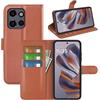 Fertuo Cover per Motorola Moto Edge 60 Neo, Custodia Portafoglio Cover a Libro in Pelle Flip Case Sottile con Silicone Bumper, Fibbia Magnetica, Porta Carte e Kickstand, Marrone