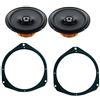 Superauto hi-fi Hertz DCX 165.3 Coppia Di Altoparlanti Coassiali Da 165 mm a Due Vie con supporti compatibili con FIAT Punto Evo Punto 199 dal 2005 Grande Punto Predisposizione Anteriore