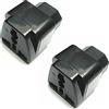 Lanko 2X Convertitore Speciale PDU UPS C13 a Spina Universale Connettore IEC320-C14-320