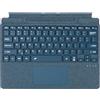 LYEAA Tastiera Bluetooth retroilluminata a 7 colori per Surface Pro 8/9/X/10/11 con custodia in pelle con tastiera di ricarica di tipo C