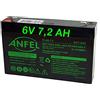 ANFEL Batteria Ricaricabile al Piombo Gruppi Continuità 6V 7,2Ah UPS RBC18, RBC34