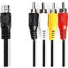 NEDIS Cavo audio DIN DIN a 5 pin maschio - 4x RCA Mac