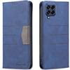 Klapber Custodia per Samsung Galaxy M53 5G Cover in Pelle per Galaxy M53 5G Custodia Portafoglio Borsa con Slot per Schede Flip Morbido TPU Silicone Custodia per Samsung Galaxy M53 5G, Blu