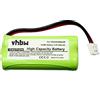vhbw batteria compatibile con DeTeWe BeeTel 900C, 2000C, 2000 telefono fisso cordless (800mAh, 2,4V, NiMH) - SOSTITUISCE BATT-6010, BT184342