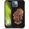 Head Case Designs Licenza Ufficiale Harry Potter Gryffindor Deathly Hallows XIV Custodia Cover Dura per Parte Posteriore Compatibile con Apple iPhone 13
