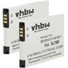 vhbw 2x batteria compatibile con Siemens Gigaset SL350, SL350H, SL450, SL400A, SL400, SL400H telefono fisso cordless (950mAh, 3,7V, Li-Ion)