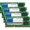 GLOBAL MEMORY Kit di Memoria RAM SODIMM da 16 GB (4 x 4 GB) DDR3 1066 MHz PC3-8500 204-PIN SODIMM Compatibile con Intel iMac (fine 2009)