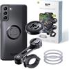 SP CONNECT Moto Bundle II con modulo anti-vibrazione | SPC+ | per Samsung S21+ supporto per cellulare per moto moto ciclomotore | accessori per tutti gli smartphone come iPhone Samsung
