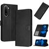 PanXCase Cover Libro per Xiaomi Redmi A7 Pro/Poco C81 / Poco C81 Pro - Custodia PU Pelle Wallet, Supporto, 3 Porta Carte, Magnetica Antiurto Case (Nero)