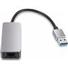 Bewinner Adattatore da USB a Ethernet, Scheda di Rete Gigabit RJ45 da 2,5 G, Chip RTL8156B, per XP, OS X, con Guscio in Lega di Alluminio