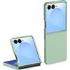 QJONSIU Cover Compatibile con Samsung Galaxy Z Flip 7, Antigraffio Ultra Sottile e PC Protezione Case-Verde menta