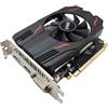 QTHREE Radeon RX 550 4GB Scheda grafica,GDDR5 128-Bit,DP/HDMI/DVI-D,Scheda video del computer per lavorare su PC,ITX GPU,PCI Express 3.0X8,DirectX 12