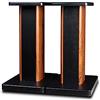 Ddasam Supporti da terra Supporto(40cm) set da 2 pezzi Supporti da terra per casse acustiche Surround Sound Mensola Mensola Pavimento Supporto Audio in Legno Massello