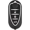 Generico Telecomando universale a 3 tasti COMPATIBILE CON Alfa Romeo MiTo Giulietta, nero
