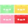 Operitacx 4 cassette vuote audio fai da te cassette audio vuote nastri scrivibili colorati