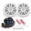 Generico Kit Set per Boss Audio Systems MG150W.6: Ricevitore Bluetooth MGR150B, Altoparlanti MR6W 16,5 cm 6,5 90 watt rms 180 watt max impermeabile per mare barca