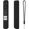 Generic Custodia protettiva in silicone per telecomando TCL Smart TV, antiurto, per TCL RC813 FMB1/RC923 FMB3/RC902V FMR1 FMR4 FMR5 (nero)