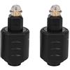 Bstepompre 2 confezioni ottiche da 3,5 mm, mini jack a digitale Toslink, adattatore
