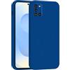 Mixroom - Cover Custodia Case per Samsung Galaxy A31 Protezione Fotocamera in Silicone TPU Morbido Opaco Bordi Piatti Colore Blu