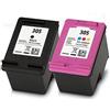 Rhomba Cartucce 305 305 xl 305xl Nero e Colore per Cartucce HP 305 Nero e Colore inchiostro Stampante HP 305 305 xl HP Cartucce DeskJet 2700 Envy 6010 6020 (1 Nero, 1 Colore, 2 Pack)