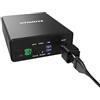LITIONITE Dragon 130W / 80.000mAh Power Bank Mini Generatore portatile - 1x AC 220V Presa elettrica - 2x USB-A (Quick Charge) - 1x PD3.0 USB-C - Batteria esterna per Notebook/E-bike/Drone/TV/PC