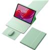 HLTOOP Custodia con Tastiera per Lenovo Tab M11 2024 11 Pollici TB330, Tastiera Wireless Retroilluminata Rimovibile Con Copertura Protettiva Magnetica, Mouse Ricaricabile,Verde
